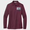 Ladies Silk Touch™ Long Sleeve Polo Thumbnail