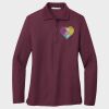 Ladies Silk Touch™ Long Sleeve Polo Thumbnail