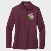 Ladies Silk Touch™ Long Sleeve Polo Thumbnail