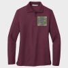 Ladies Silk Touch™ Long Sleeve Polo Thumbnail