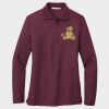Ladies Silk Touch™ Long Sleeve Polo Thumbnail