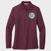 Ladies Silk Touch™ Long Sleeve Polo Thumbnail