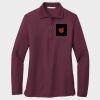 Ladies Silk Touch™ Long Sleeve Polo Thumbnail