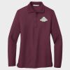 Ladies Silk Touch™ Long Sleeve Polo Thumbnail