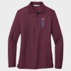 Ladies Silk Touch™ Long Sleeve Polo Thumbnail