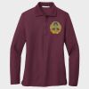 Ladies Silk Touch™ Long Sleeve Polo Thumbnail