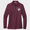 Ladies Silk Touch™ Long Sleeve Polo Thumbnail