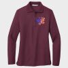 Ladies Silk Touch™ Long Sleeve Polo Thumbnail