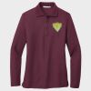 Ladies Silk Touch™ Long Sleeve Polo Thumbnail