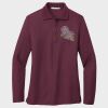 Ladies Silk Touch™ Long Sleeve Polo Thumbnail