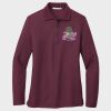 Ladies Silk Touch™ Long Sleeve Polo Thumbnail