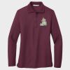 Ladies Silk Touch™ Long Sleeve Polo Thumbnail