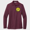Ladies Silk Touch™ Long Sleeve Polo Thumbnail