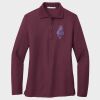 Ladies Silk Touch™ Long Sleeve Polo Thumbnail