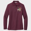 Ladies Silk Touch™ Long Sleeve Polo Thumbnail