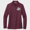 Ladies Silk Touch™ Long Sleeve Polo Thumbnail
