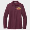 Ladies Silk Touch™ Long Sleeve Polo Thumbnail