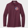 Ladies Silk Touch™ Long Sleeve Polo Thumbnail