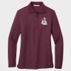 Ladies Silk Touch™ Long Sleeve Polo Thumbnail