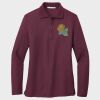 Ladies Silk Touch™ Long Sleeve Polo Thumbnail