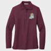 Ladies Silk Touch™ Long Sleeve Polo Thumbnail