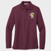 Ladies Silk Touch™ Long Sleeve Polo Thumbnail