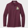 Ladies Silk Touch™ Long Sleeve Polo Thumbnail