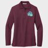 Ladies Silk Touch™ Long Sleeve Polo Thumbnail