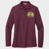 Ladies Silk Touch™ Long Sleeve Polo Thumbnail