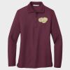 Ladies Silk Touch™ Long Sleeve Polo Thumbnail