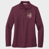 Ladies Silk Touch™ Long Sleeve Polo Thumbnail