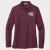 Ladies Silk Touch™ Long Sleeve Polo Thumbnail