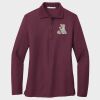 Ladies Silk Touch™ Long Sleeve Polo Thumbnail