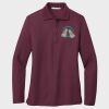 Ladies Silk Touch™ Long Sleeve Polo Thumbnail