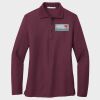 Ladies Silk Touch™ Long Sleeve Polo Thumbnail