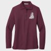 Ladies Silk Touch™ Long Sleeve Polo Thumbnail