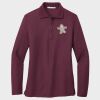 Ladies Silk Touch™ Long Sleeve Polo Thumbnail