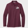 Ladies Silk Touch™ Long Sleeve Polo Thumbnail