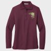 Ladies Silk Touch™ Long Sleeve Polo Thumbnail