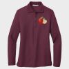 Ladies Silk Touch™ Long Sleeve Polo Thumbnail
