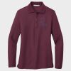 Ladies Silk Touch™ Long Sleeve Polo Thumbnail