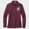 Ladies Silk Touch™ Long Sleeve Polo Thumbnail