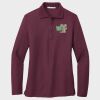 Ladies Silk Touch™ Long Sleeve Polo Thumbnail