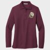 Ladies Silk Touch™ Long Sleeve Polo Thumbnail