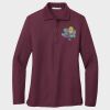 Ladies Silk Touch™ Long Sleeve Polo Thumbnail