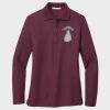 Ladies Silk Touch™ Long Sleeve Polo Thumbnail