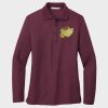 Ladies Silk Touch™ Long Sleeve Polo Thumbnail