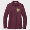 Ladies Silk Touch™ Long Sleeve Polo Thumbnail