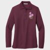 Ladies Silk Touch™ Long Sleeve Polo Thumbnail