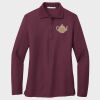 Ladies Silk Touch™ Long Sleeve Polo Thumbnail